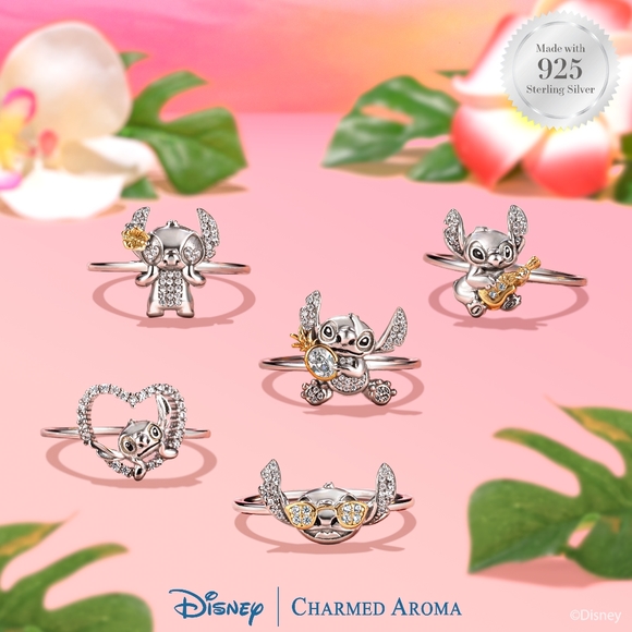 Disney Stitch ring, 925 Sterling Silver Charmed Aroma - Picture 5 of 5